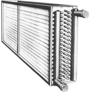 Heating cooling coli industrial heat exchanger